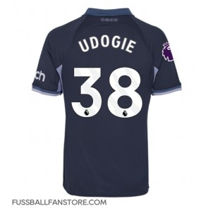 Tottenham Hotspur Destiny Udogie #38 Replik Auswärtstrikot 2023-24 Kurzarm